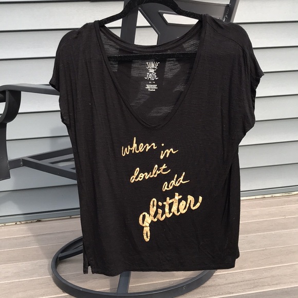 When in doubt add glitter tee - Picture 2 of 2